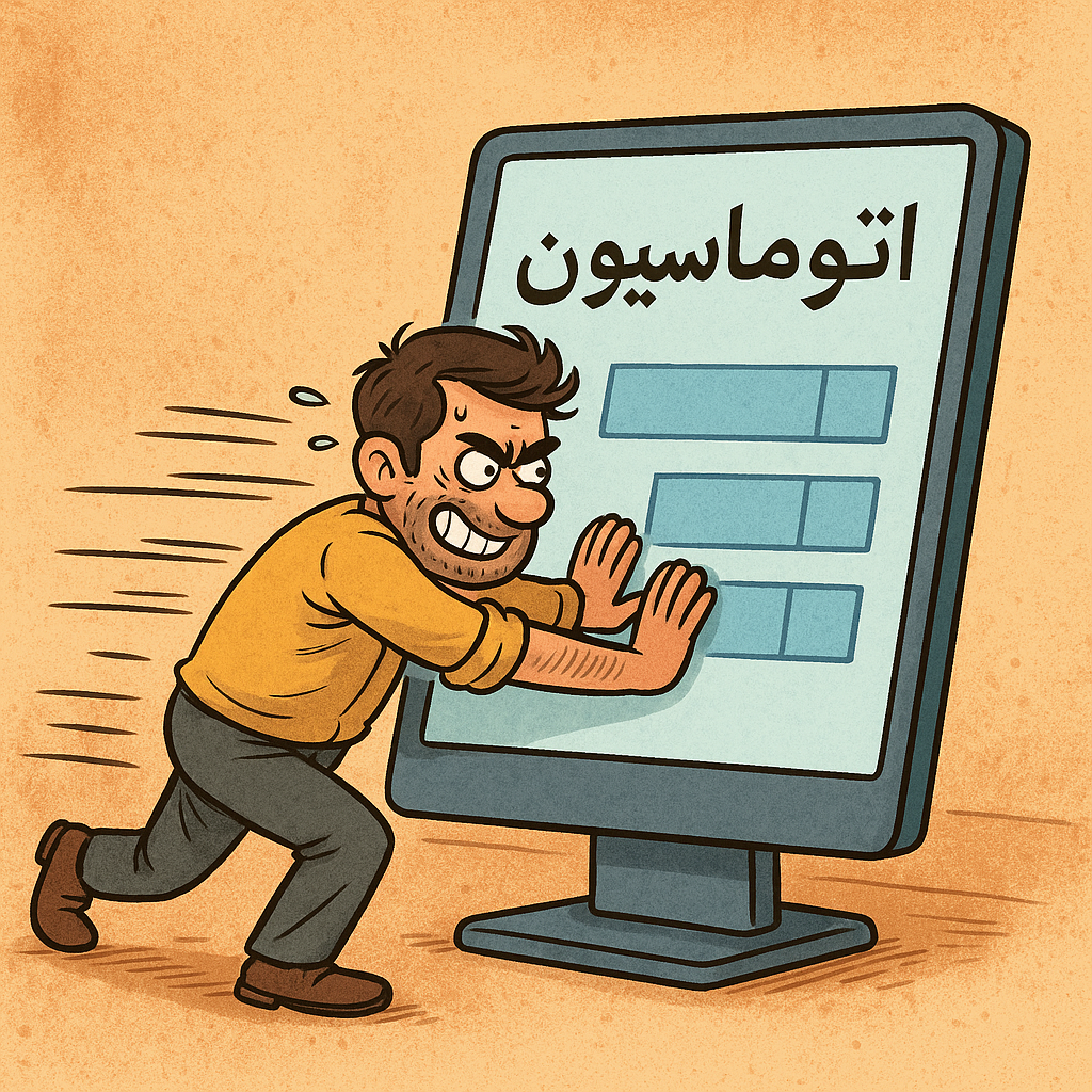 اتوماسیون داریم… اما با هل دادن دستی!